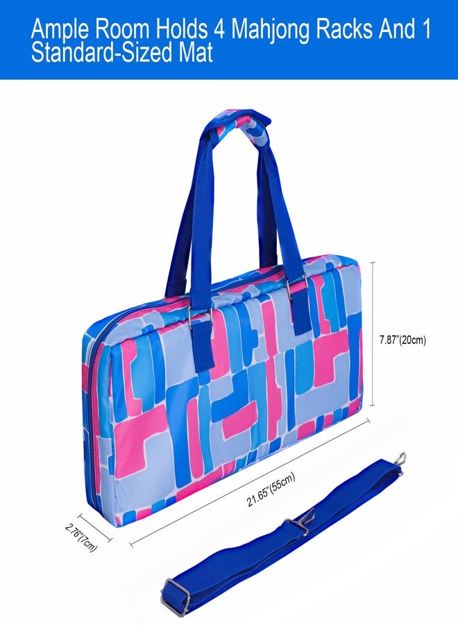 Jongyance Empty Mahjong Rack Bag(Blue) for Racks and Mats, Storage Bag Fits Most Types of Racks, Mahjong Accessory - Image 2